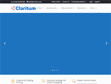 Tablet Screenshot of claritum.com